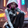 AlbedoBase XL Stunning Spider gwen with hood on Me