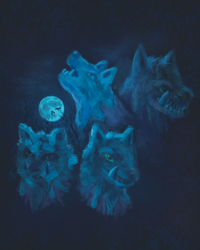 4 Wolves Moon Four Wolf Moon by Vivificient on DeviantArt