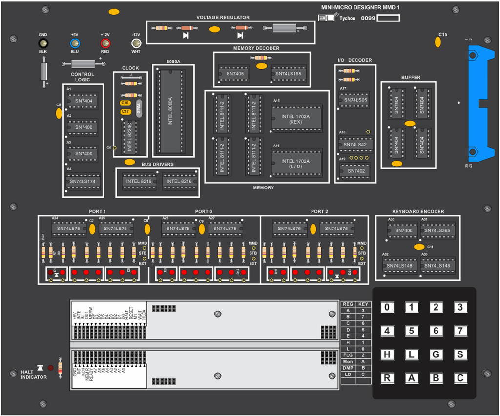 MMD-1 The Ancient 8080 Microprocessor Trainer by RobotechNician on ...
