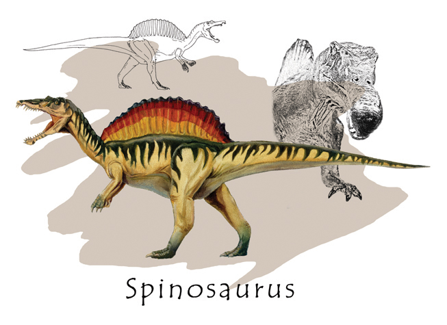 Spinosaurus painting