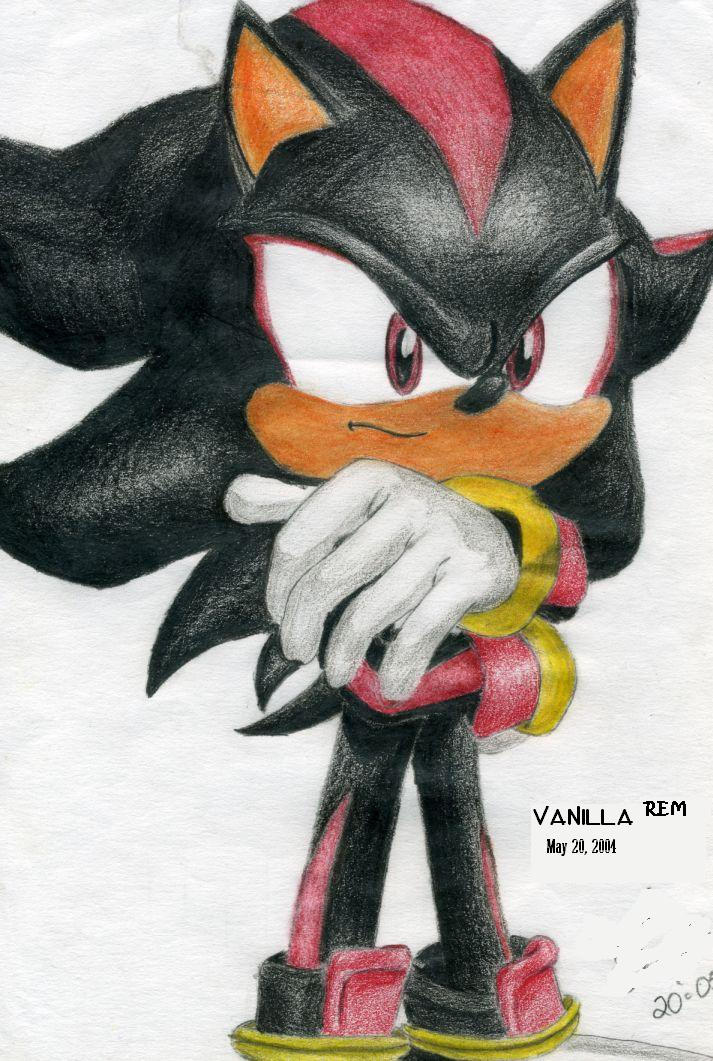 Shadow the Hedgehog COLOURED by VanillaREM on DeviantArt