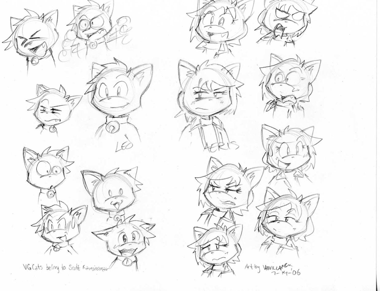 Vg Cats Sketches By Vanillarem On Deviantart