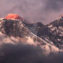Himalayas 011 Sunset Everest mountain