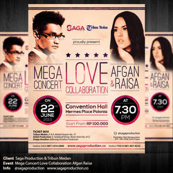 Mega Concert Afgan Raisa Poster