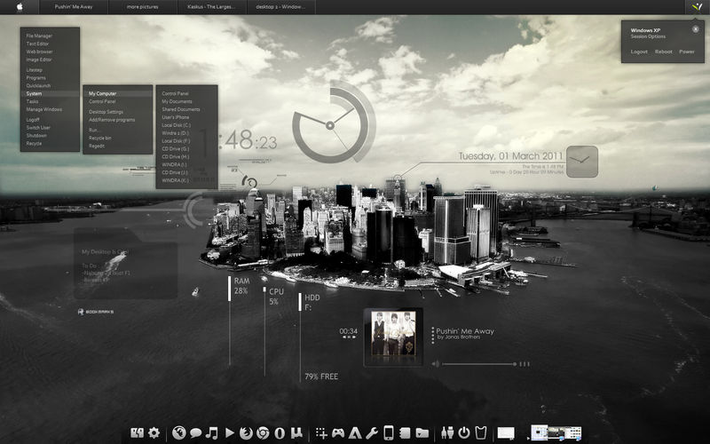 windows xp custom desktop 2 by Winarendra on DeviantArt
