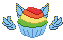 Rainbow Dash Cupcake F2u