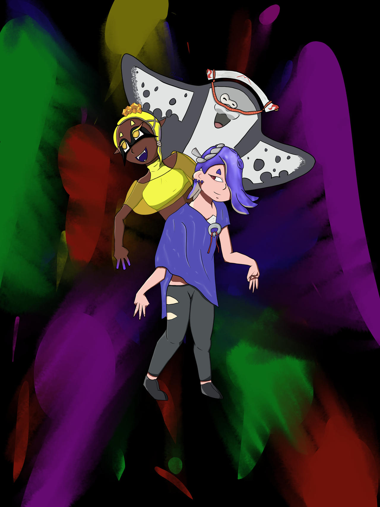 Splatoon 3 Deep Cut by Glacven on DeviantArt