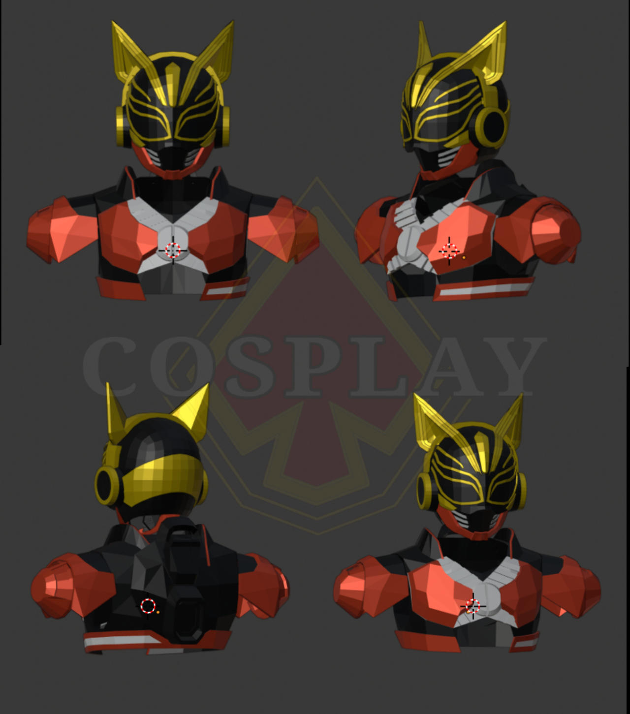 Kamen Rider Naago Boost Form Armor Pepakura Foam U by ascosplay22 on ...