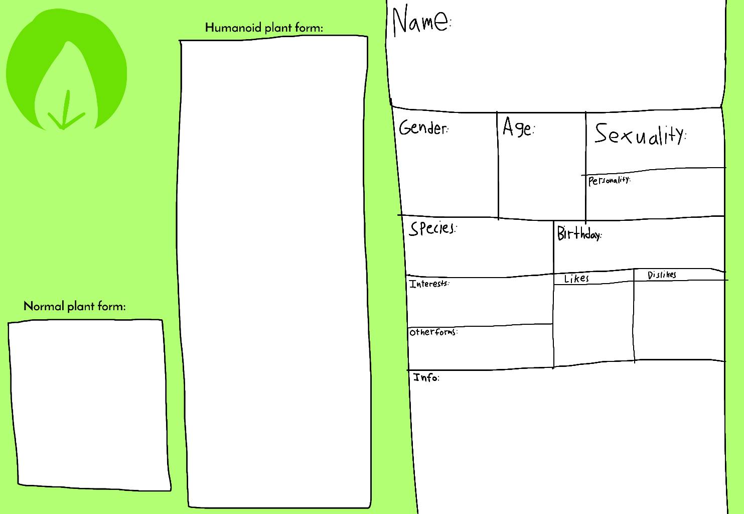 PvZ plant OC biography template by RV2008 on DeviantArt PvZ plant OC biography template by RV2008 on DeviantArt
