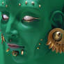 Green Creature - sculpture