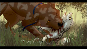 CG - Year 1, Leaf-fall - A big dog getting lose