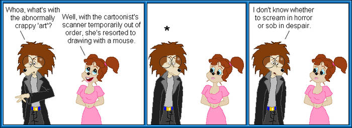 Mouse-drawn comic strip