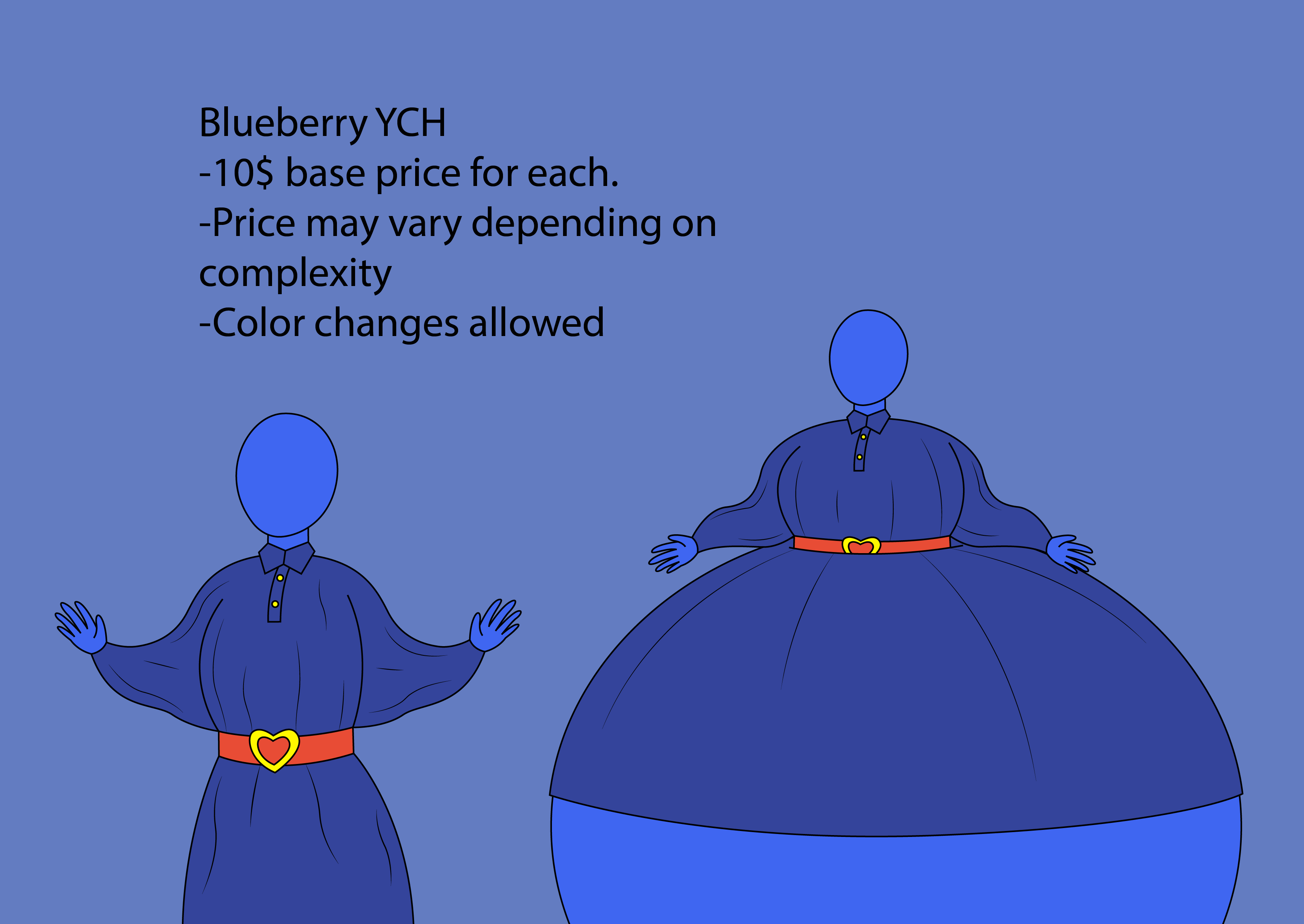 Ych Inflation Blueberry suit YCH (See description for details) by BearegardeTheArtist ...