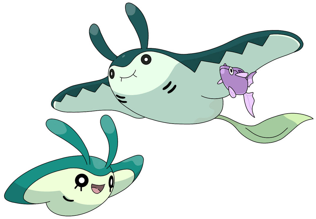 Mantyke and Mantine shiny remake by Artlover1126 on DeviantArt