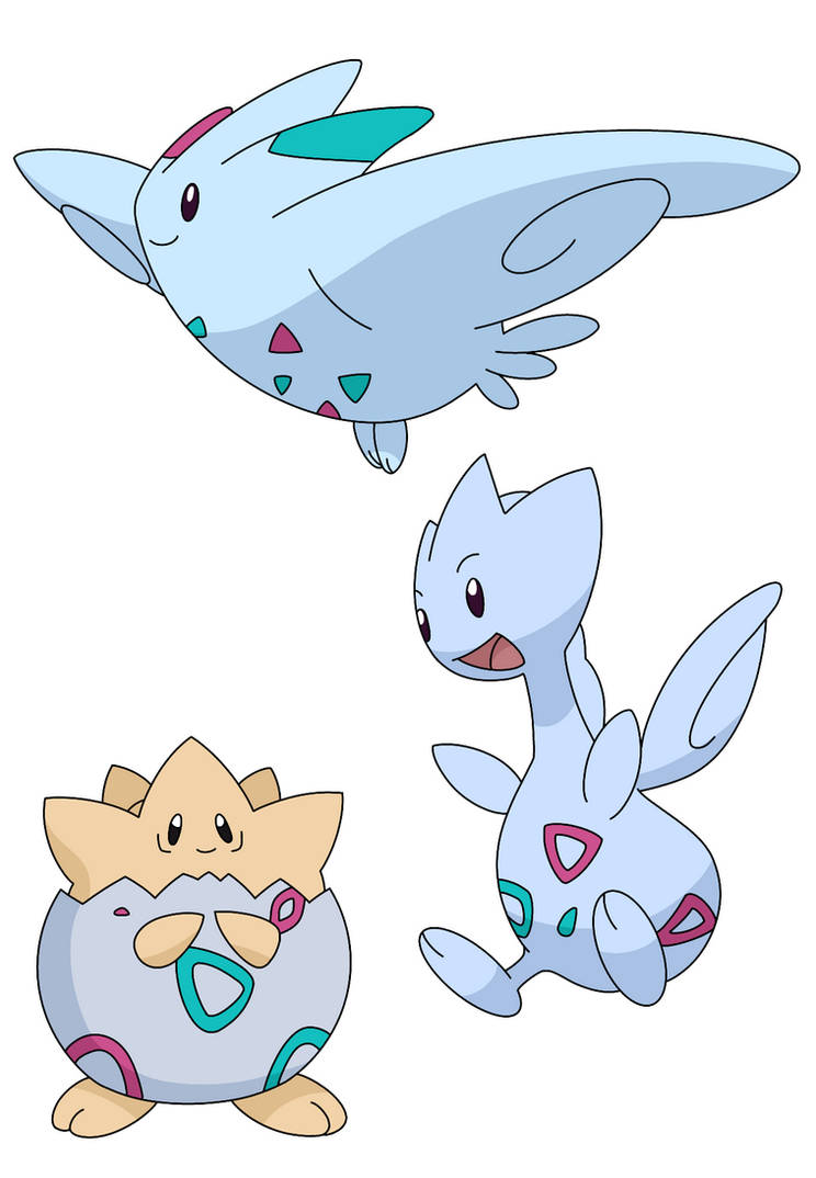 Shiny redo: Togepi line by Artlover1126 on DeviantArt