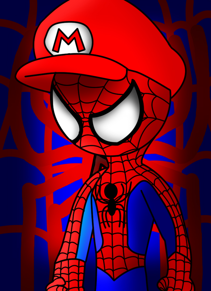 Spiderman with a Mario Cap by Mosqueda29 on DeviantArt