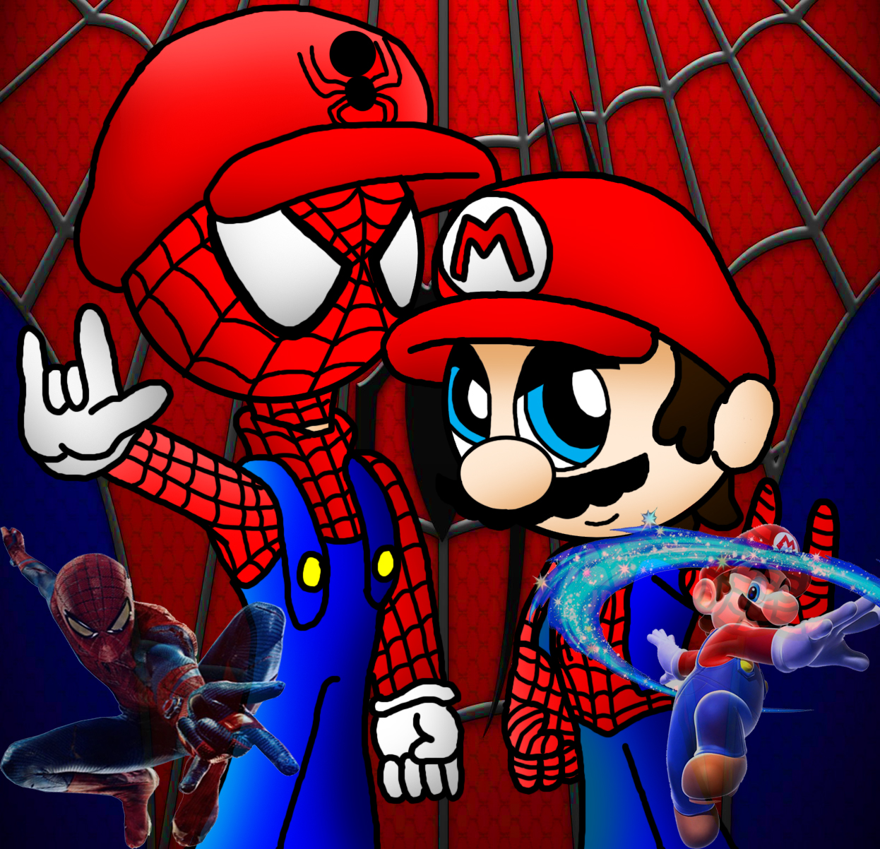 Spider-Man and Mario by Mosqueda29 on DeviantArt