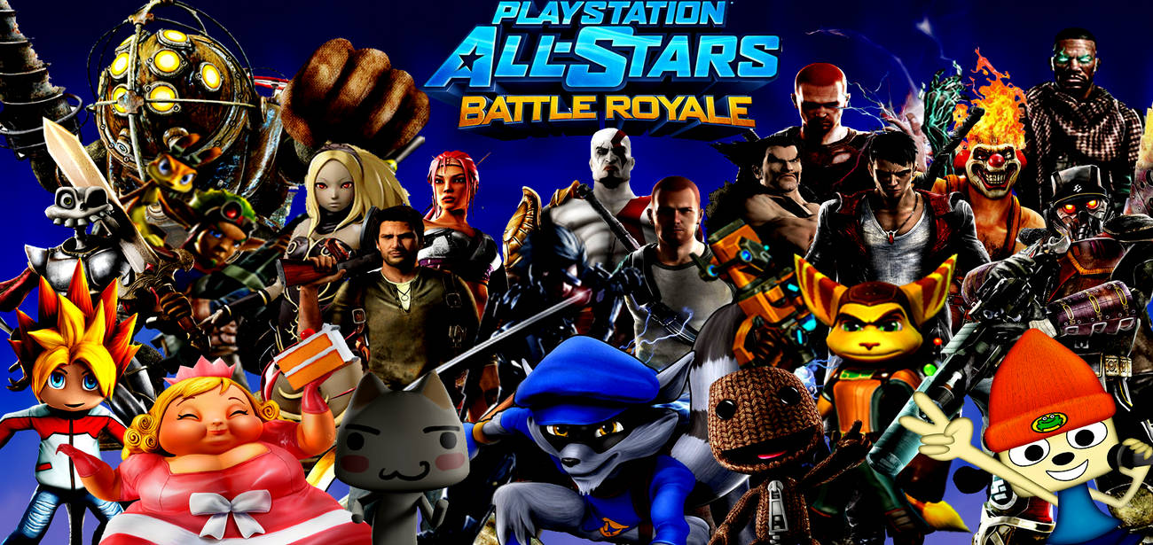 Ps battle. PLAYSTATION all-Stars: Battle Royale. PLAYSTATION all-Stars Battle Royale ps3. PLAYSTATION all-Stars Battle Royale персонажи. PS Vita all Stars Battle Royale.