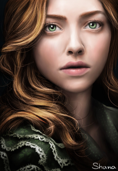 Amanda Seyfried as Cosette in Les Miserables