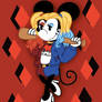 Minnie Mouse as Harley Quinn