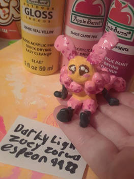 Rosy Mothman Clay Figure