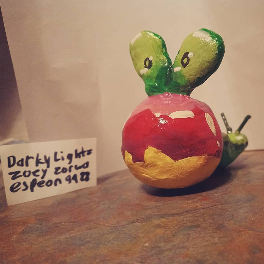 Cute little Applin sculpture by DarkyLights on DeviantArt