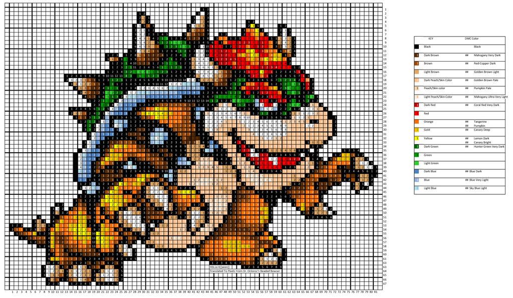 Bowser Graph Pattern Bowser Pattern by H3LLoK66aren99 on DeviantArt