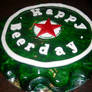 Heineken Bottle Top Cake