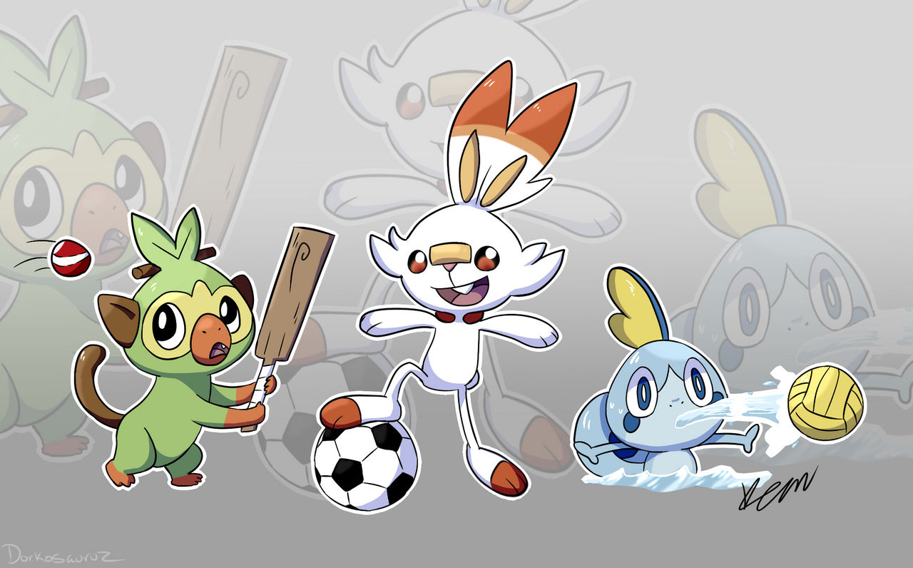 Pokemon Galar Starters by Dorkosauruz on DeviantArt
