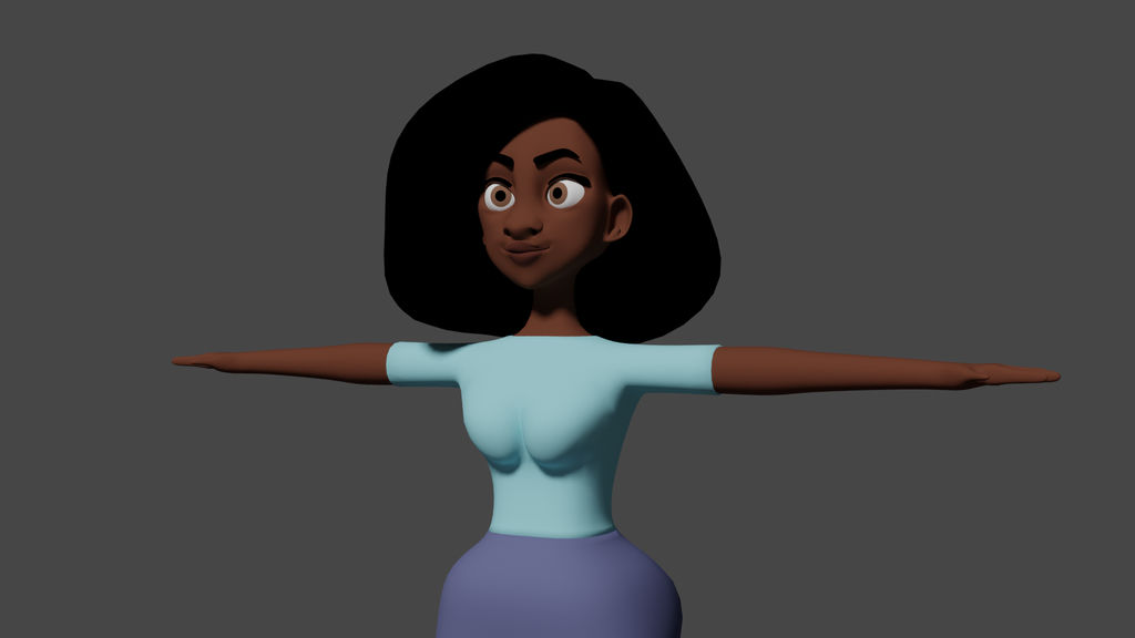 Cartoonic Model Cartoon woman 3D model by animacionespola on DeviantArt
