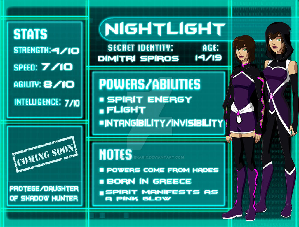 Young Justice: Nightlight Bio