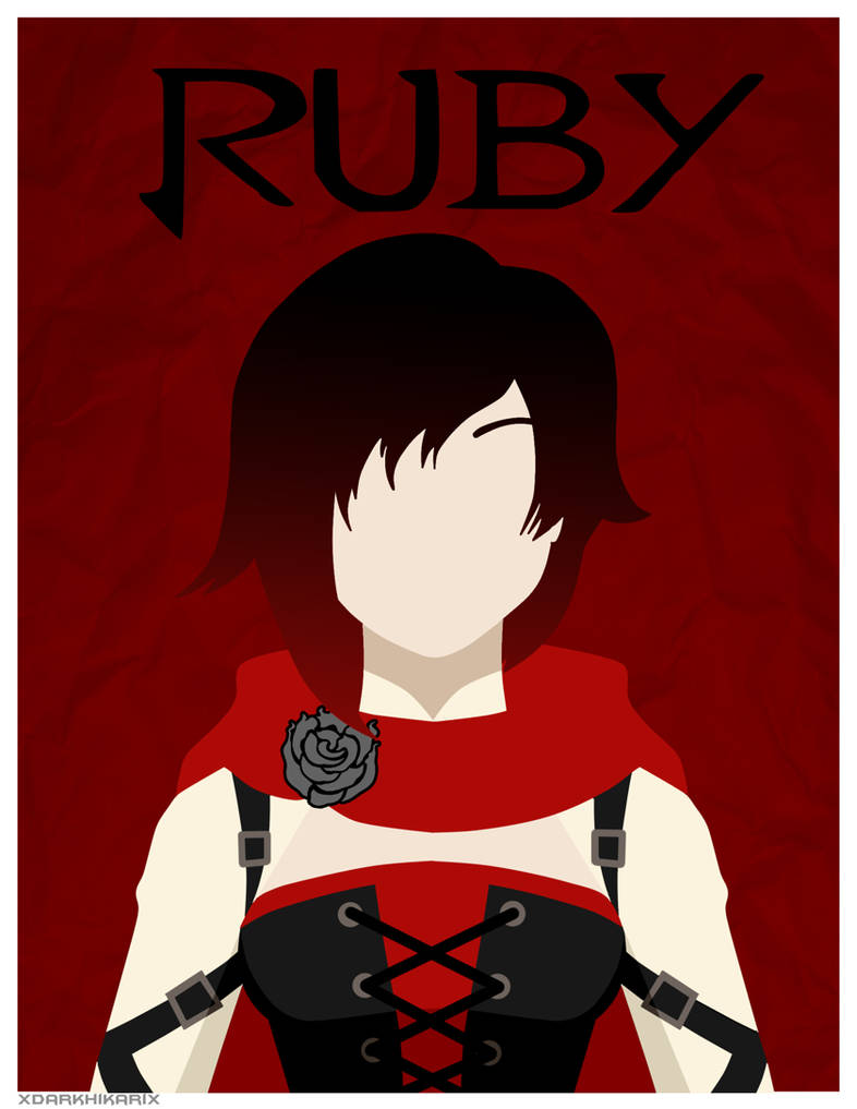 RWBY: Ruby Poster by xDarkHikarix on DeviantArt