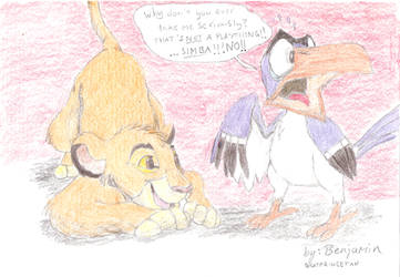 Simba, Zazu - The Babysitter