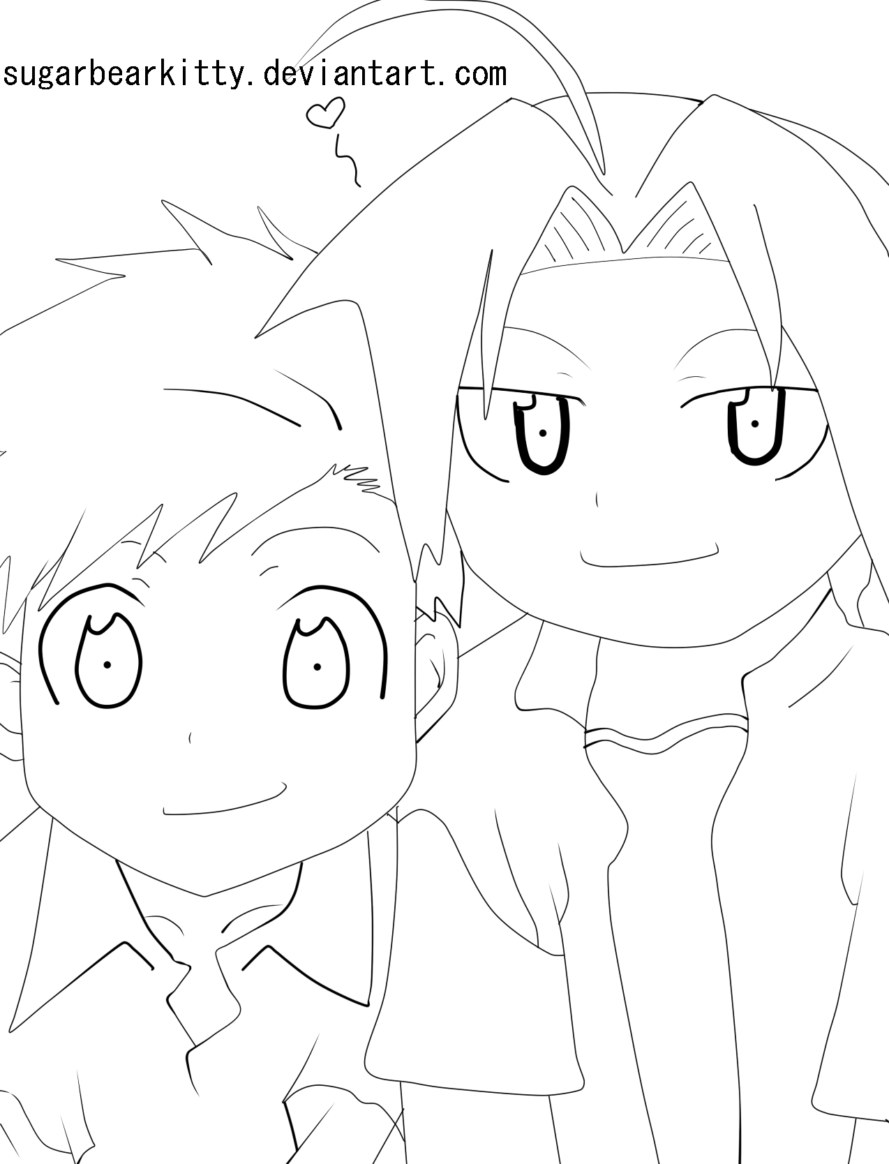 ed and al. line art