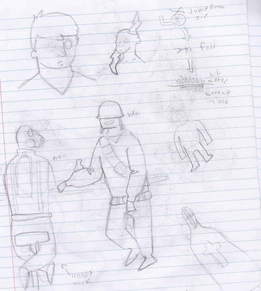 Soldier Pyro Mirror pyro + soldier doodle by JayPerry1 on DeviantArt