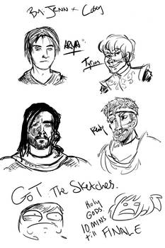 GAME A THRONES SKETCHES MAN