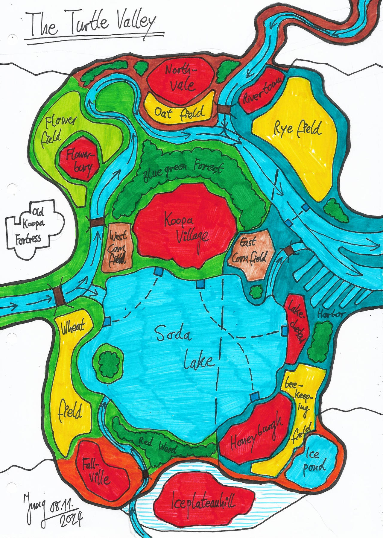 Map of the Turtle Valley by CaraighearntheTitan on DeviantArt