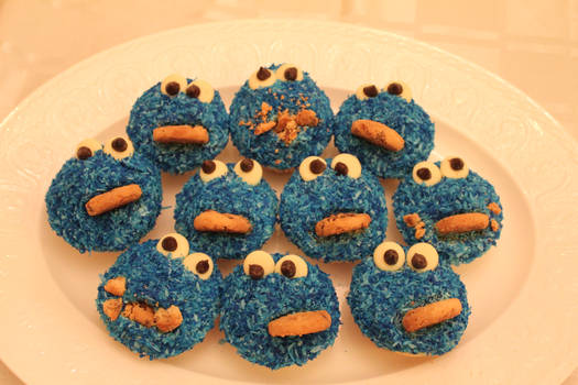 Cookie Monster Cupcakes