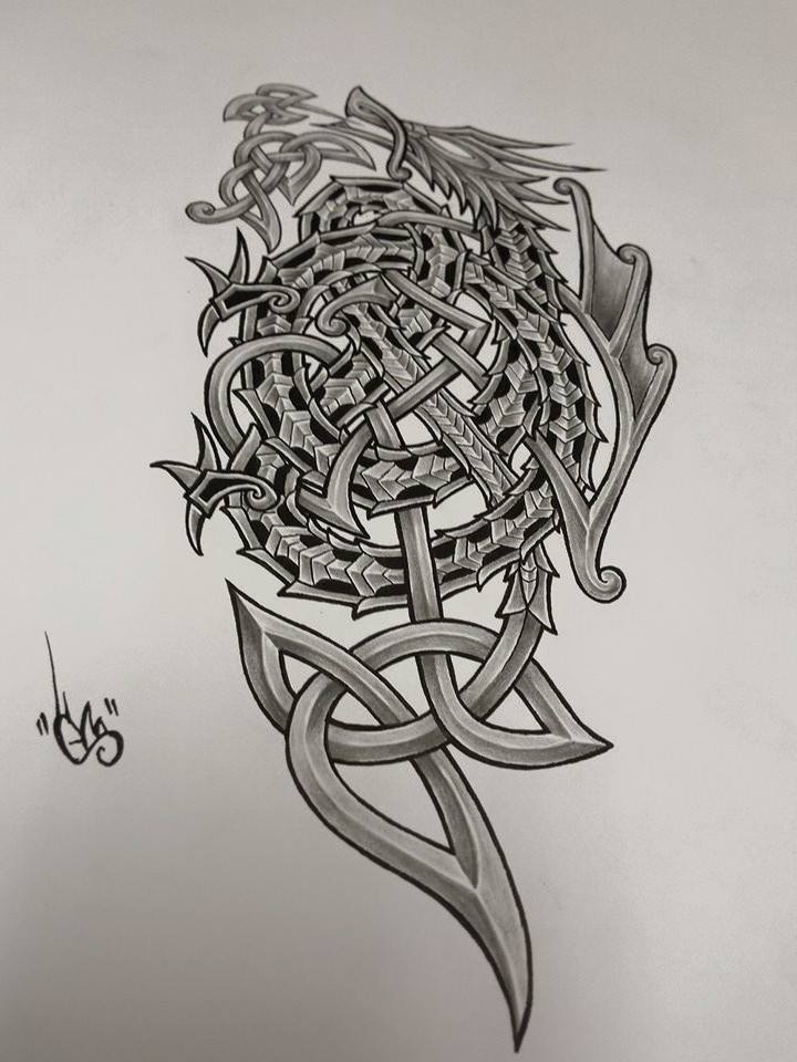 Celtic dragon by shepush on DeviantArt Celtic dragon by shepush on DeviantArt