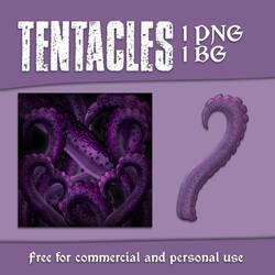 [ FREE ] TENTACLES PNG AND BG