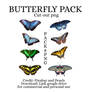 [ FREE ] BUTTERFLY PACK CUT OUT PNG ( 8 PNG )