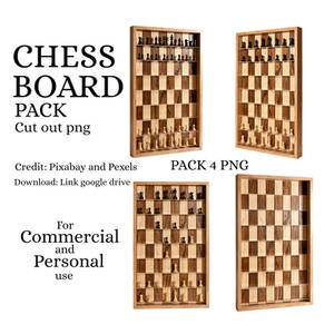 [ FREE ] CHESS BOARD PACK CUT OUT PNG ( 4 PNG )