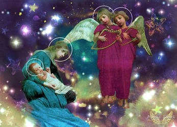 Angels Entertaining the Holy Child