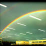 Rainbow through the glass...