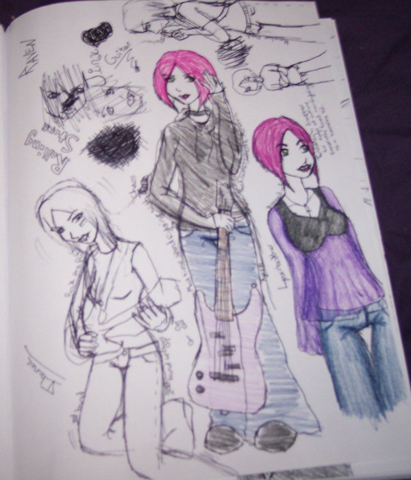 Jinx's entire sketch page