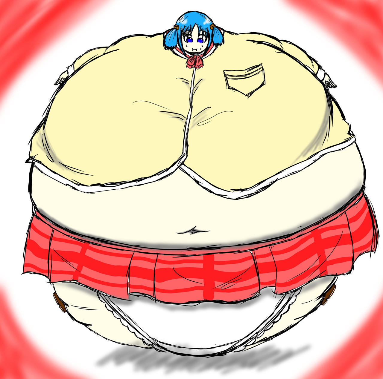 Body Inflation Mha Mio's body inflation by GKact1 on DeviantArt