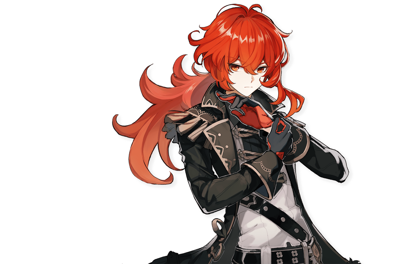 Diluc- Render (Webstrika) by Webstrika on DeviantArt