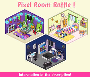 [CLOSED] Pixel Room raffle! -WINNER PICKED!- by Mama-Choco