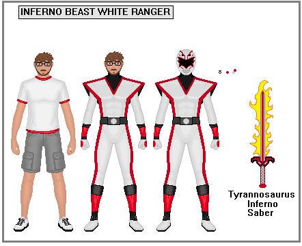 White Inferno Beast Ranger by scifyextremist on DeviantArt