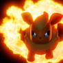 Flareon in fire